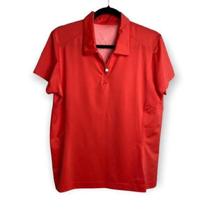 Nike  Golf Fit Dry Coral Tee with White Breathable Back